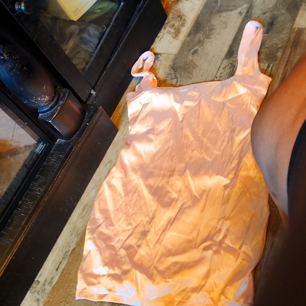 Fashion Nova Pink satin dress